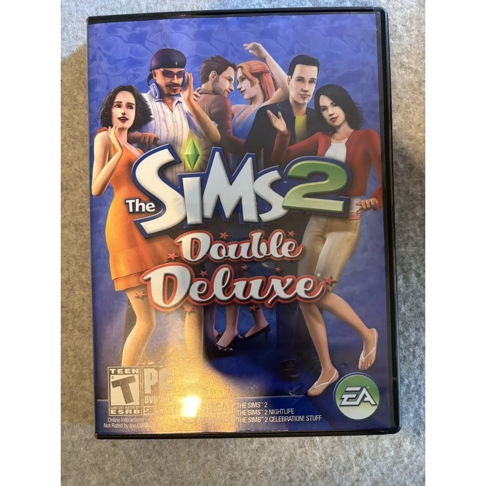 The Sims 2 Double Deluxe and Pets Expansion Pack PC Game Bundle EA Maxis 2008